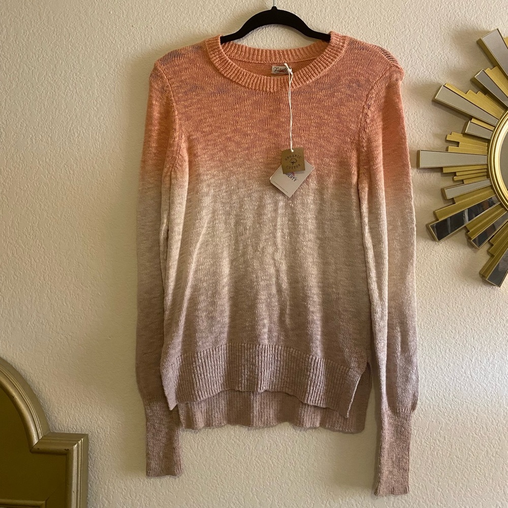 Faherty Muir Dip Dye Crewneck Sweater NWT